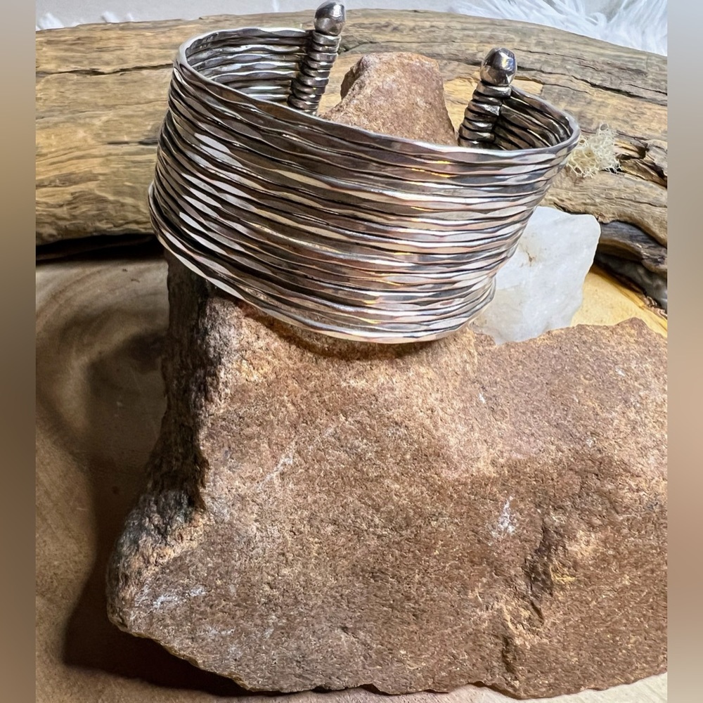 Silver cuff bracelet